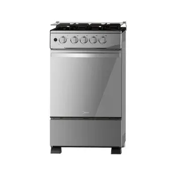 Estufa de Piso Midea 4 Puestos Grill Xtra Cook MGS20FS1LFAWMSS-CO Inox_1